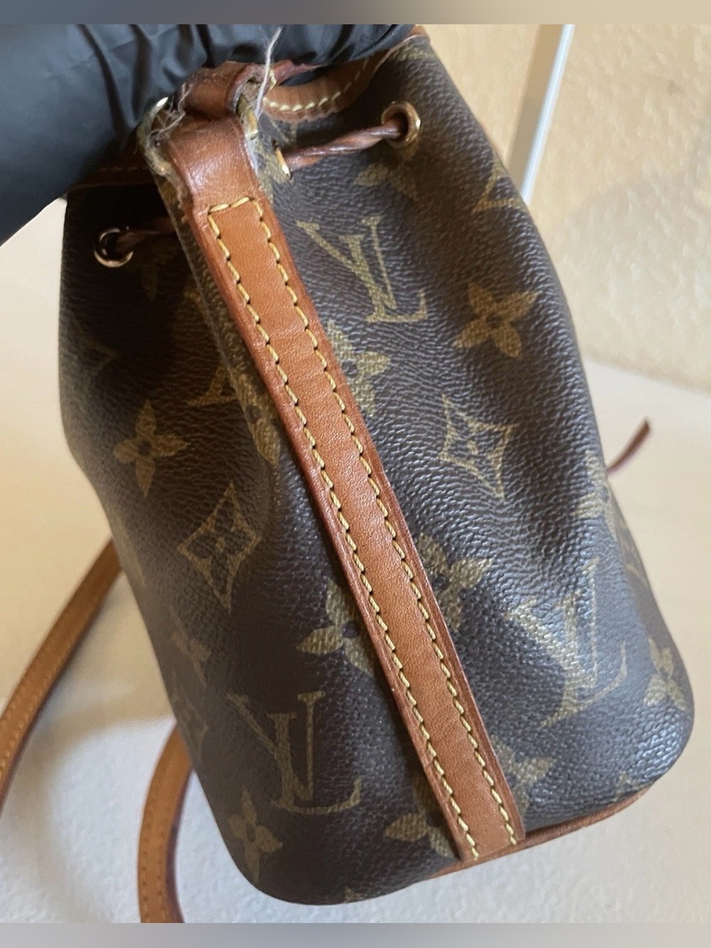 RARE Louis Vuitton Mini Monogram Nano Noé Vintage Bucket Bag. - Picture 7 of 9